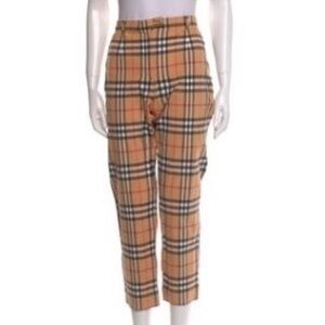 Burberry Nova Check Pants Cotton Stretch